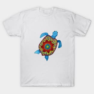 Turtley Awesome Mosaic Watercolor Turtle T-Shirt